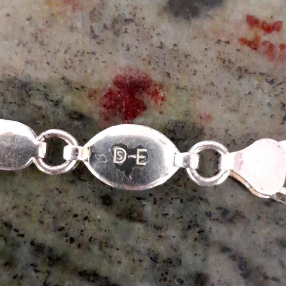 Sterling Silver Link Bracelet, Italy - Picture 4 of 5